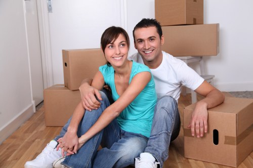 Moving boxes and furniture with a van in Richmonduponthames