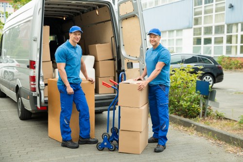 Loading furniture into a removal van in Richmond upon Thames