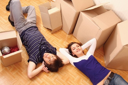 Local team loading furniture during a pick-up in Richmond upon Thames